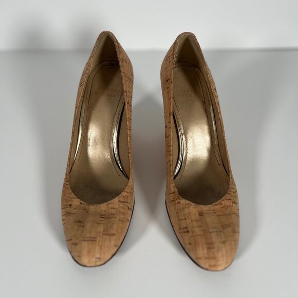 Stuart Weitzman Cork Wedge Heels Size 7.5 - Picture 3 of 7
